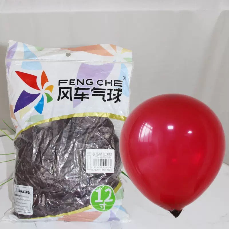 12" Windmill Balloons | Birthday &amp; Wedding Room Decor | 3D Heart Braided Balloon Chain