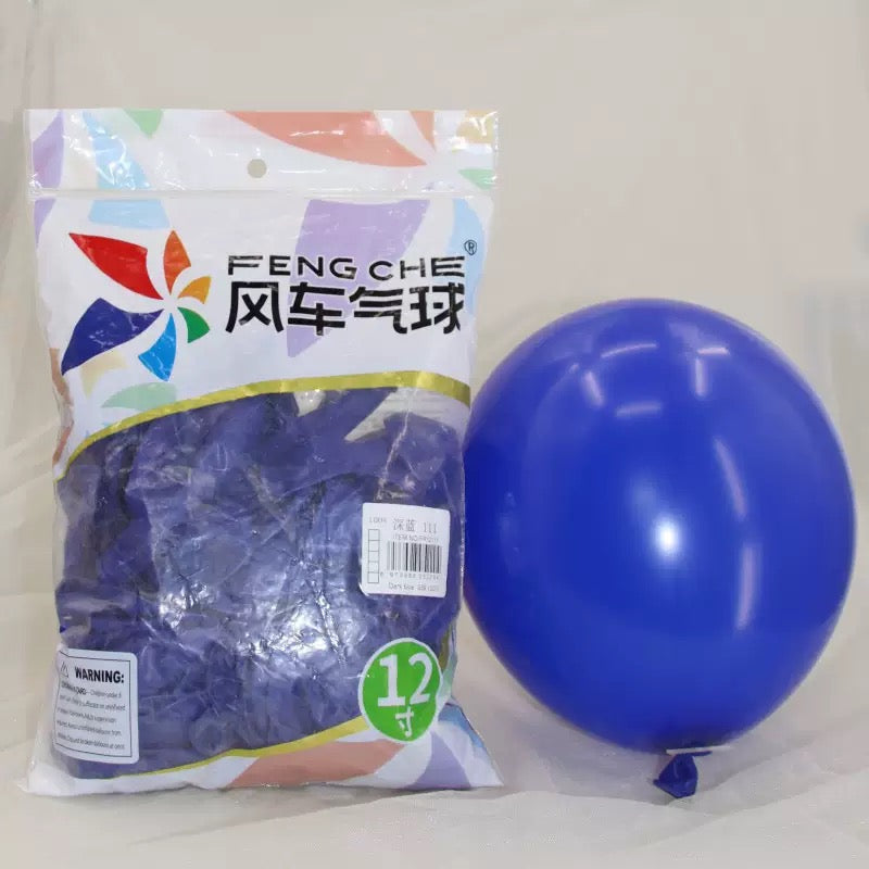 12" Thickened Latex Balloons 100pcs, Assorted Standard Pearl &amp; Matte Colors, Round Windmill Balloons for Fresh Style Party &amp; Event Decor