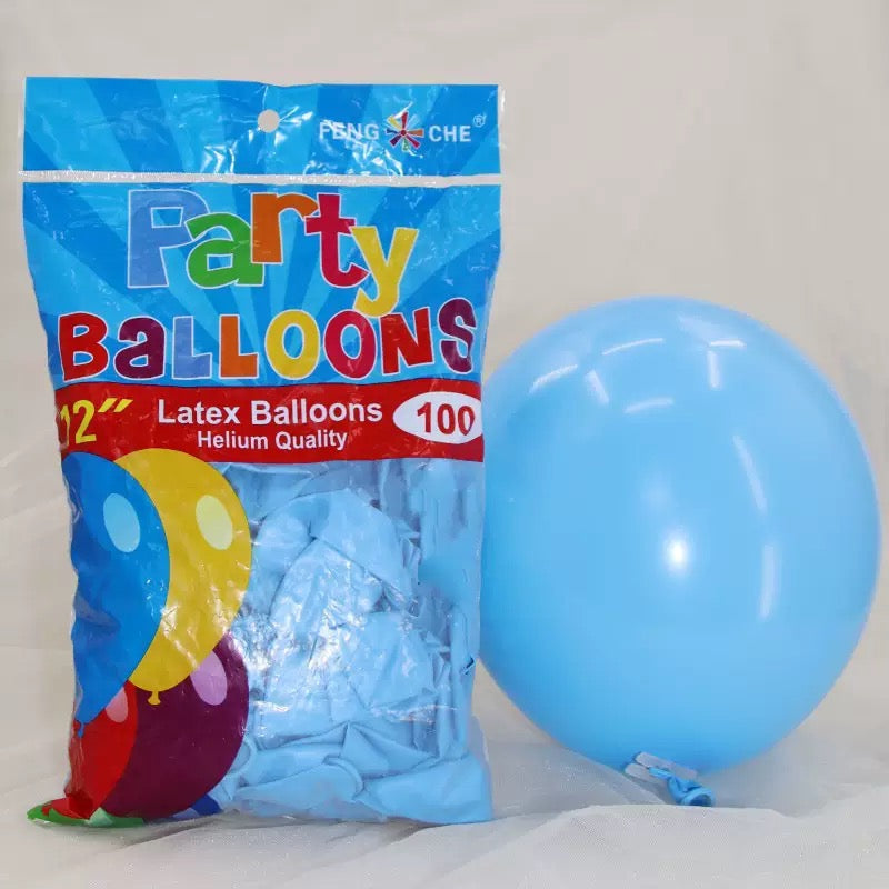 12" Thickened Latex Balloons 100pcs, Assorted Standard Pearl &amp; Matte Colors, Round Windmill Balloons for Fresh Style Party &amp; Event Decor