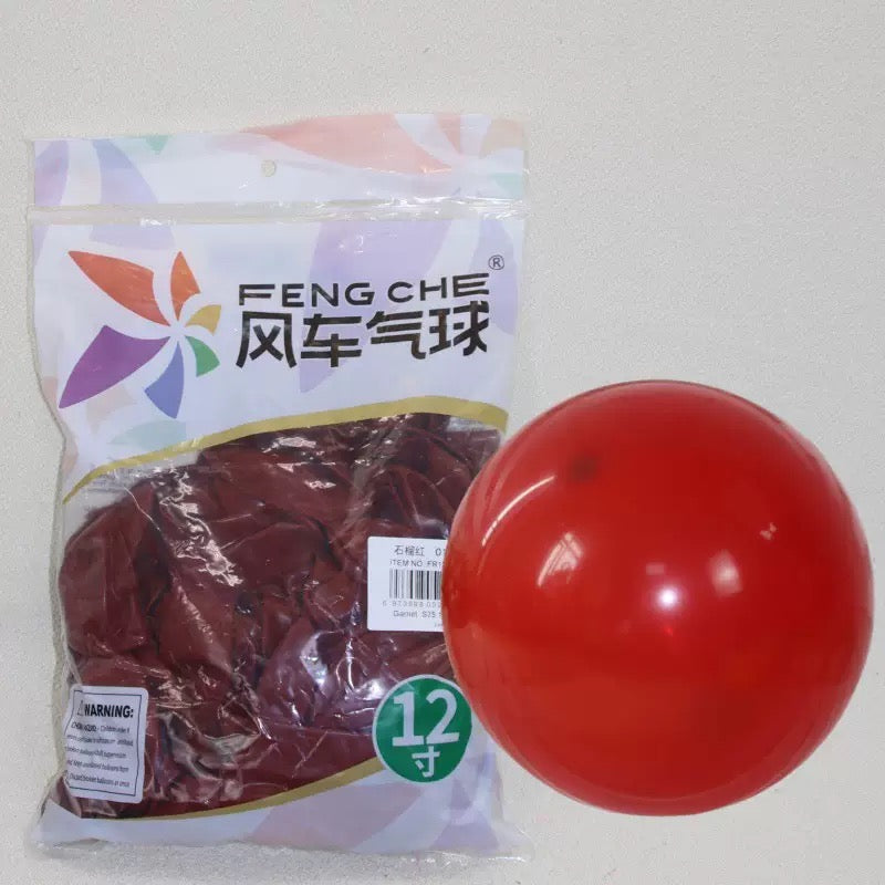 12" Thickened Latex Balloons 100pcs, Assorted Standard Pearl &amp; Matte Colors, Round Windmill Balloons for Fresh Style Party &amp; Event Decor