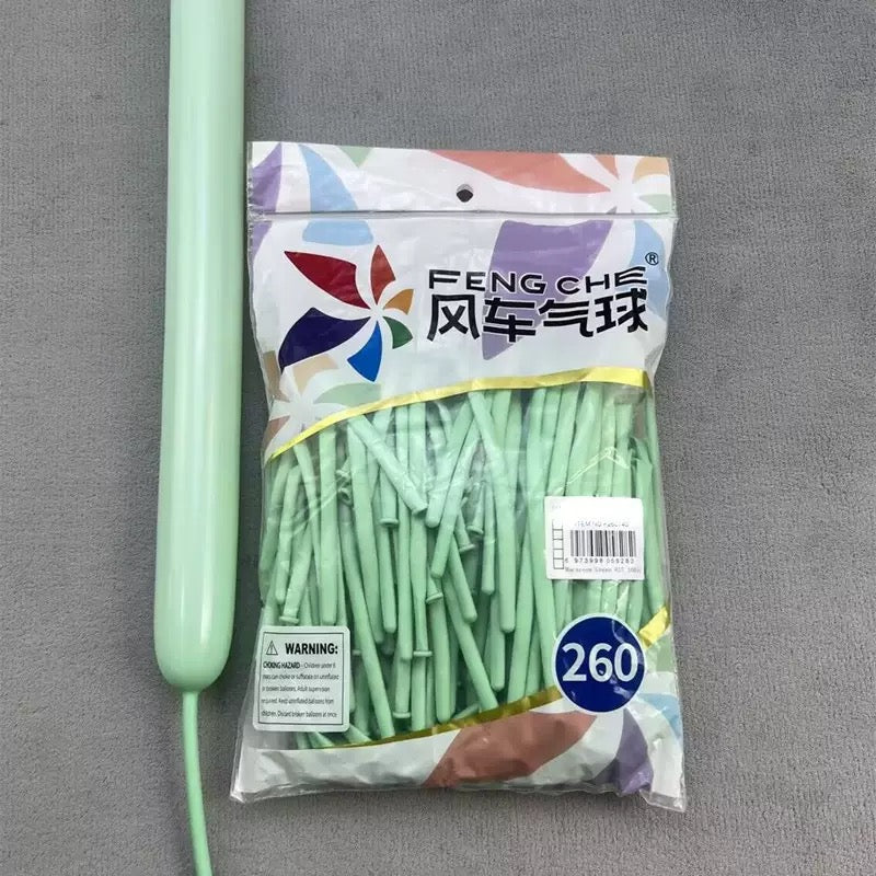 260 Long Magic Balloons, Thickened Latex Twisting Balloons for Clown &amp; Cartoon Sculptures, Party and Street Vending
