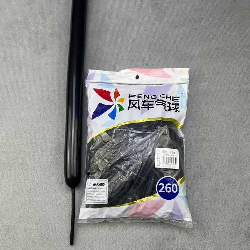 260 Long Magic Balloons, Thickened Latex Twisting Balloons for Clown &amp; Cartoon Sculptures, Party and Street Vending