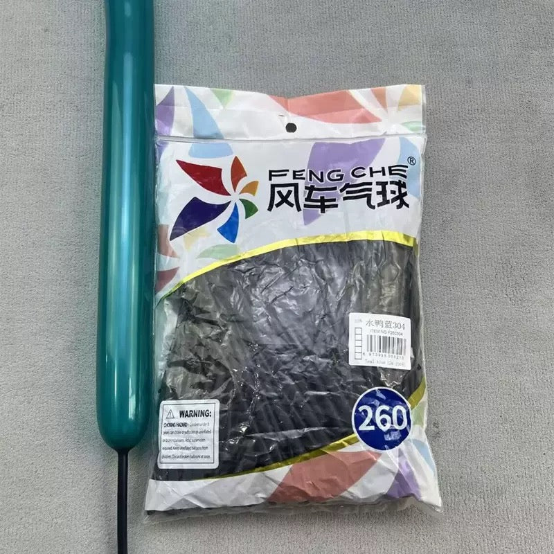 260 Long Magic Balloons, Thickened Latex Twisting Balloons for Clown &amp; Cartoon Sculptures, Party and Street Vending