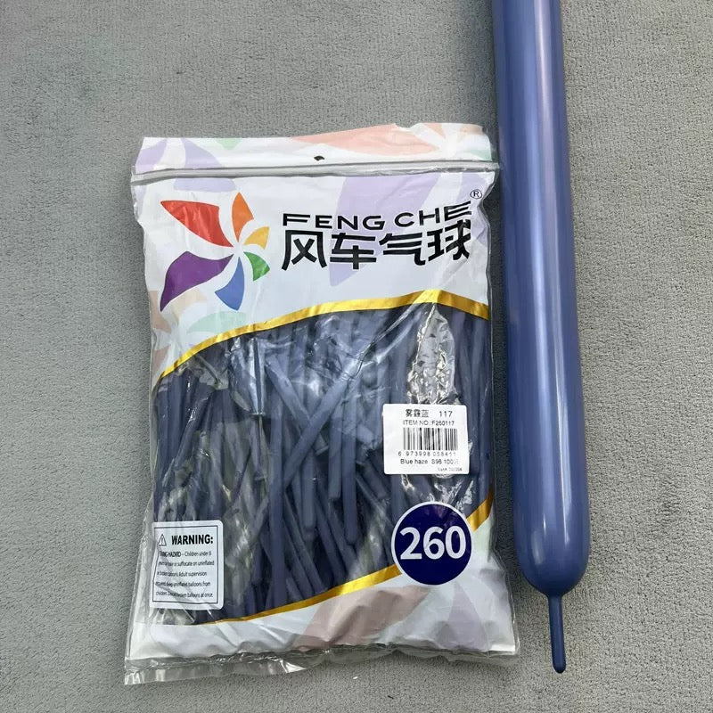 260 Long Magic Balloons, Thickened Latex Twisting Balloons for Clown &amp; Cartoon Sculptures, Party and Street Vending