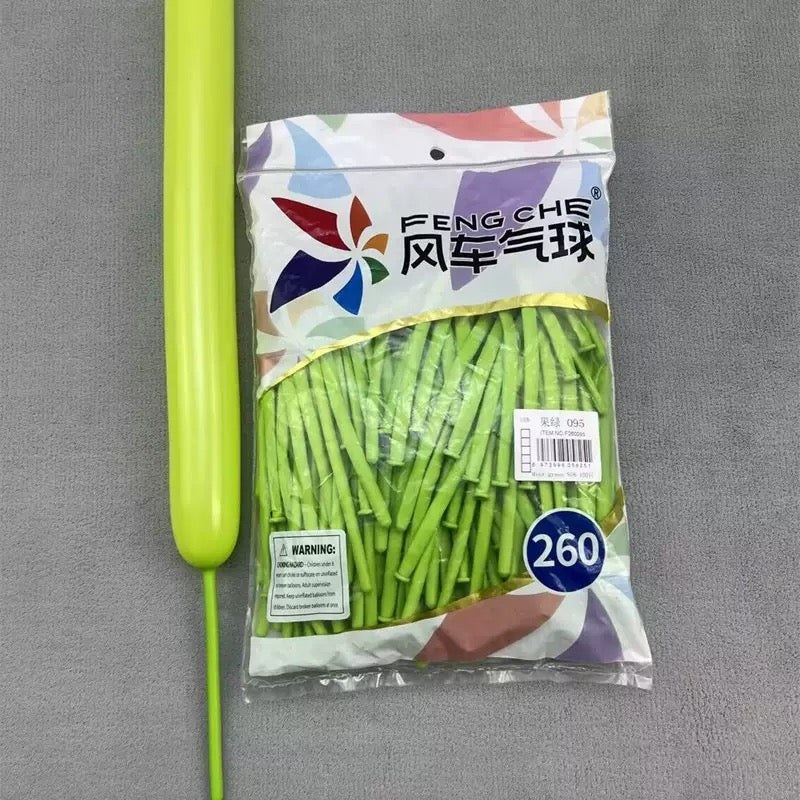 260 Long Magic Balloons, Thickened Latex Twisting Balloons for Clown &amp; Cartoon Sculptures, Party and Street Vending