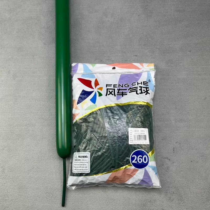 260 Long Magic Balloons, Thickened Latex Twisting Balloons for Clown &amp; Cartoon Sculptures, Party and Street Vending