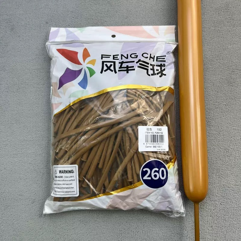 260 Long Magic Balloons, Thickened Latex Twisting Balloons for Clown &amp; Cartoon Sculptures, Party and Street Vending