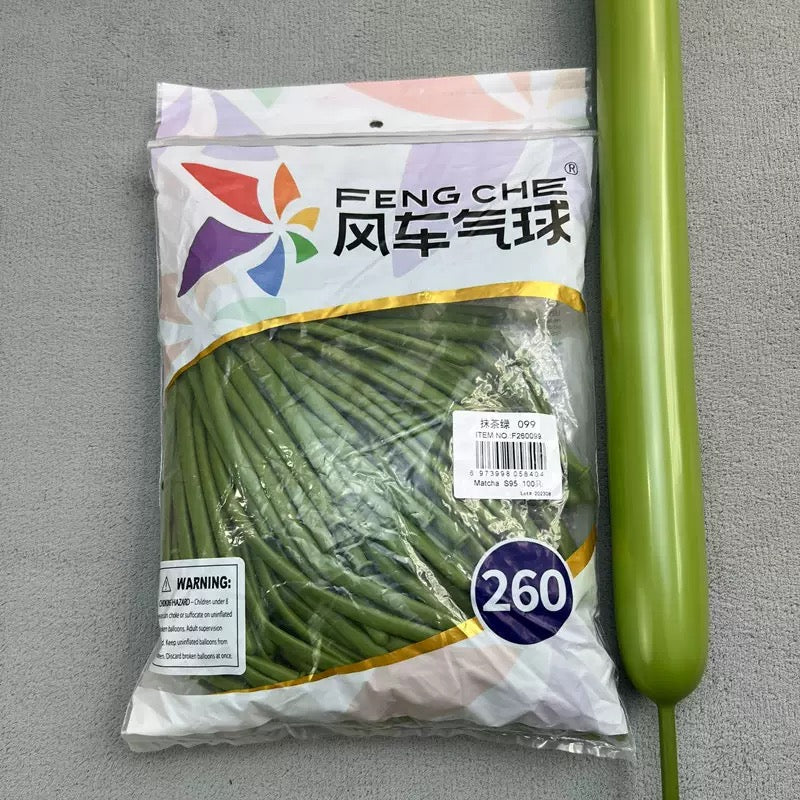 260 Long Magic Balloons, Thickened Latex Twisting Balloons for Clown &amp; Cartoon Sculptures, Party and Street Vending