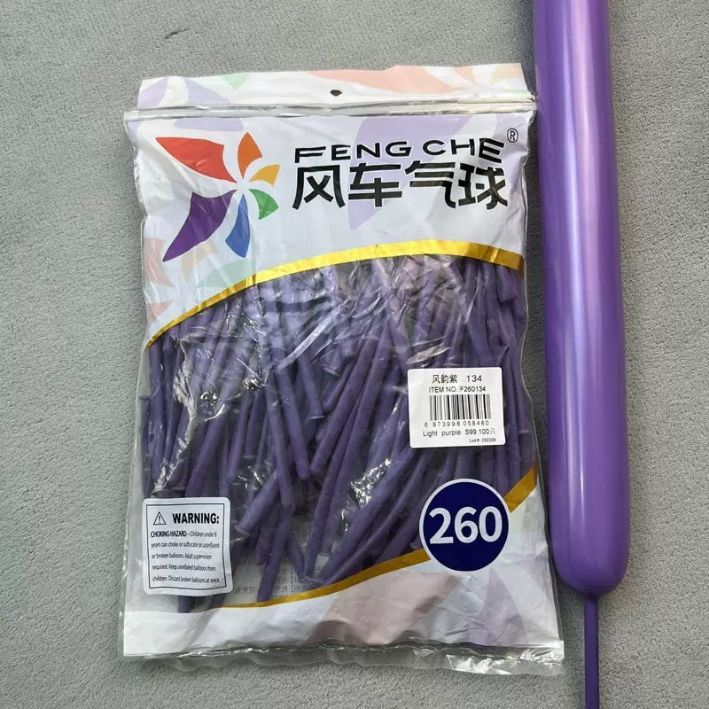 260 Long Magic Balloons, Thickened Latex Twisting Balloons for Clown &amp; Cartoon Sculptures, Party and Street Vending