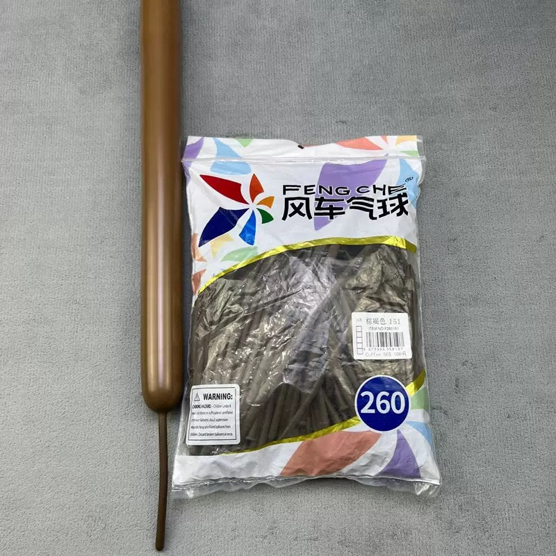 260 Long Magic Balloons, Thickened Latex Twisting Balloons for Clown &amp; Cartoon Sculptures, Party and Street Vending