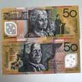 AUD Australian Prop Money with Clear Polymer 20 50 100 Dollar Notes Matte Effect New and Not Real-for Halloween Decorations