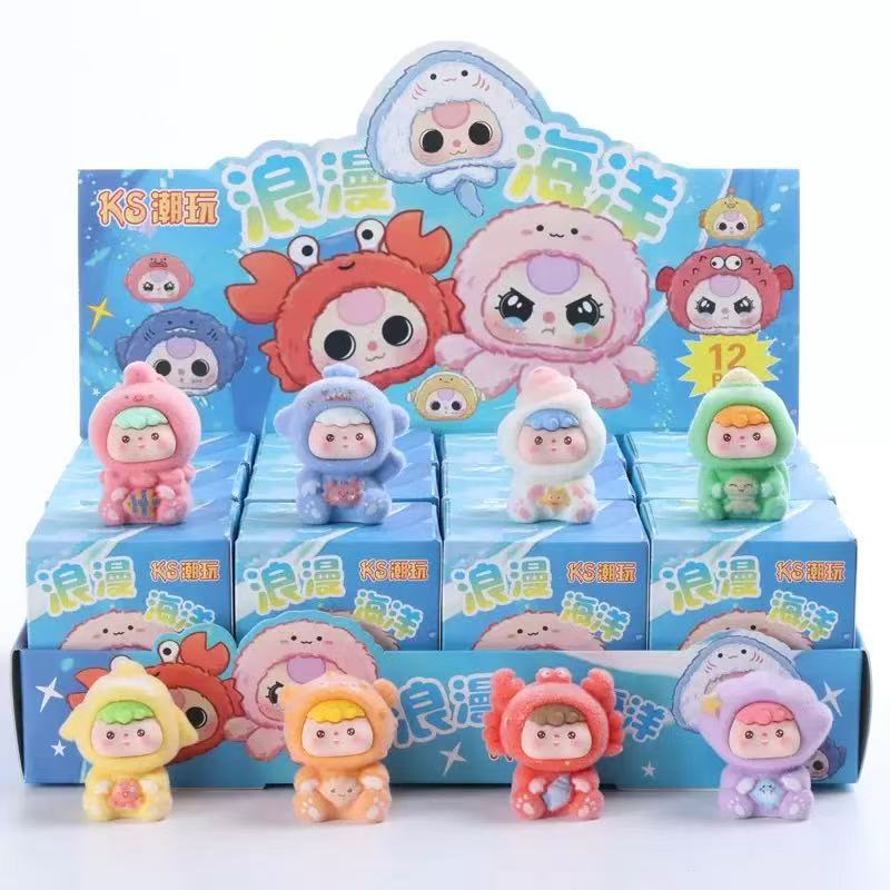Cute Capybara Flocked Figure Mystery Blind Box Toys Kids Prize Vending Machine Gift Cross-border Cartoon Trendy Mystery Box Toys Surprise Blind Bags 3D Resin Cute Mini Figures Creative Ornaments Wholesale for Vendors Wholesale