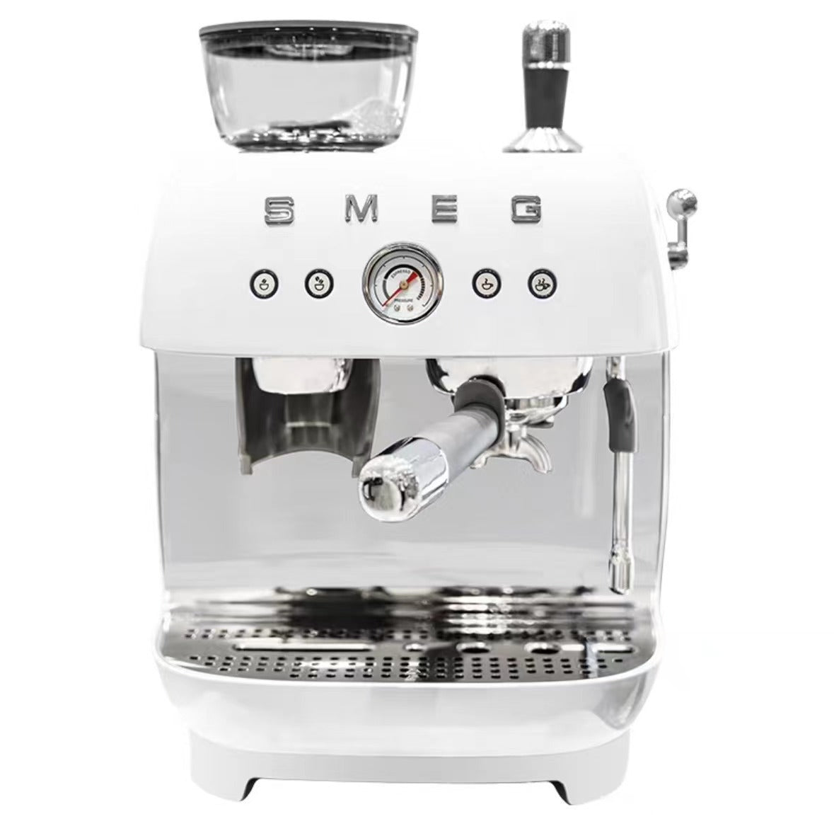 Smeg EGF03 50's Style Espresso Coffee Machine with Integrated Grinder & Milk Frother
