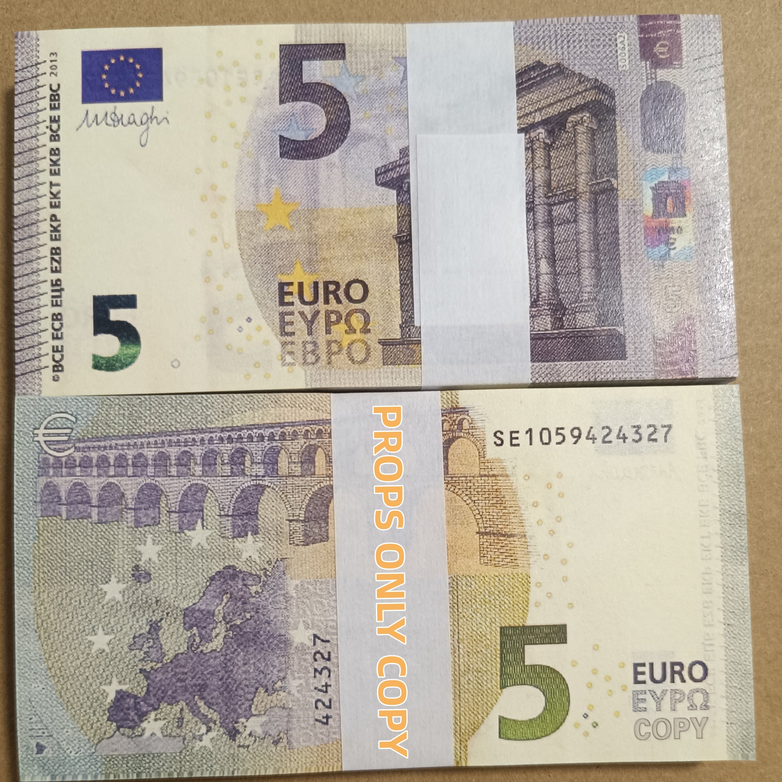 Euro Props for Latest Movie Shooting Party Wedding Easter Birthday Diwali-Handmade Non-Toxic Novelty Paper money