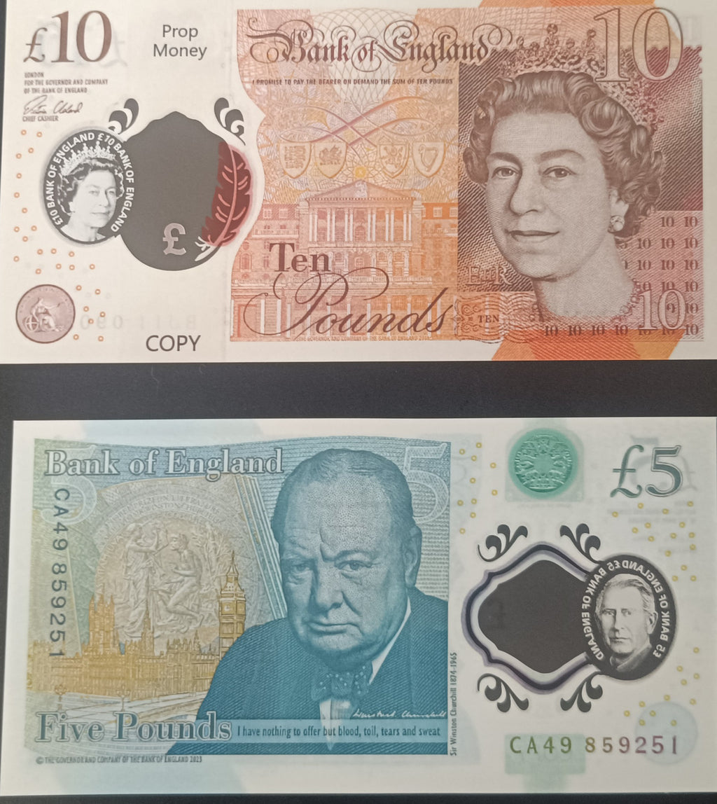 Polymer Movie Prop Money UK 5 10 20 50 British Pound GBP Notes Realistic Prop Money Gbp Pound for Wedding Party Decorations