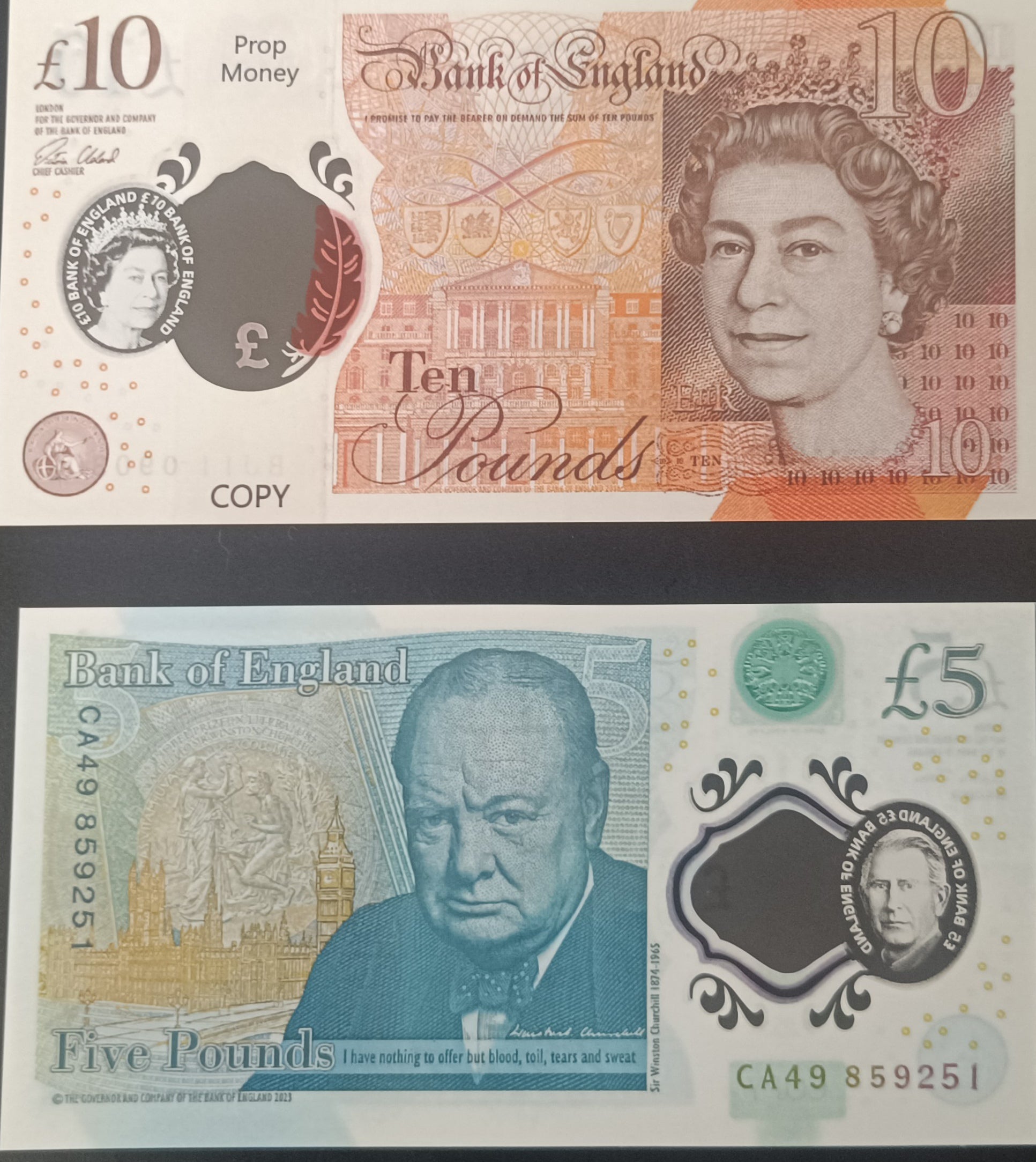 Polymer Movie Prop Money UK 5 10 20 50 British Pound GBP Notes Realistic Prop Money Gbp Pound for Wedding Party Decorations