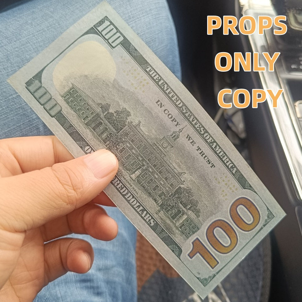 Durable US Prop Money Paper Laser Craft Dollar Props for Novelty Festivals Christmas & New Year Celebrations