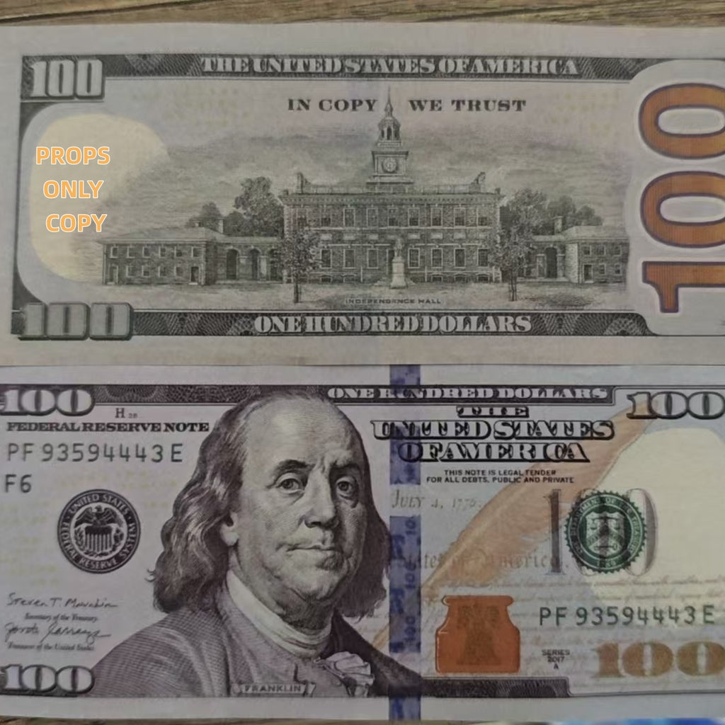 Durable US Prop Money Paper Laser Craft Dollar Props for Novelty Festivals Christmas & New Year Celebrations