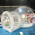 Giant Transparent Inflatable Bubble Tent with Tunnel, Outdoor Clear Bubble House for Glamping, Camping, Party, Event, Backyard & Home Stay