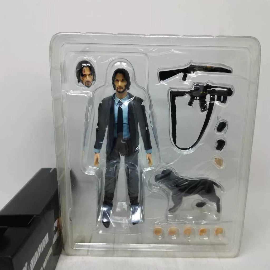 John Wick MAFEX 085 Articulated Figure Collectible Model Statue Desk Decor Gift Keanu Reeves Toys