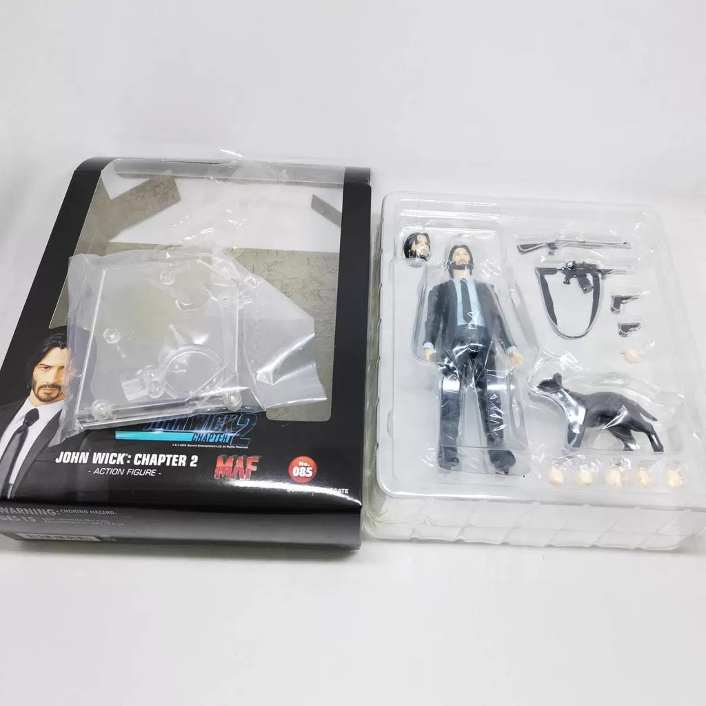 John Wick MAFEX 085 Articulated Figure Collectible Model Statue Desk Decor Gift Keanu Reeves Toys