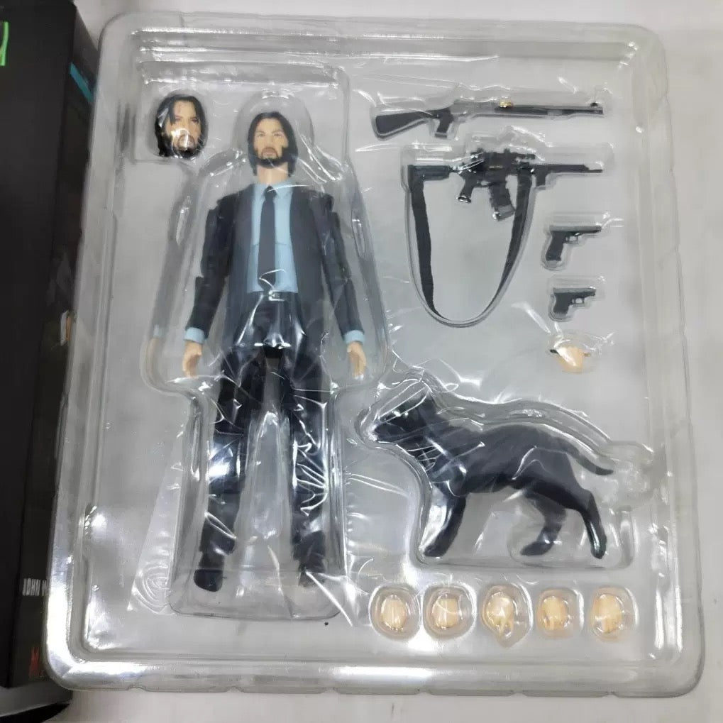 John Wick MAFEX 085 Articulated Figure Collectible Model Statue Desk Decor Gift Keanu Reeves Toys