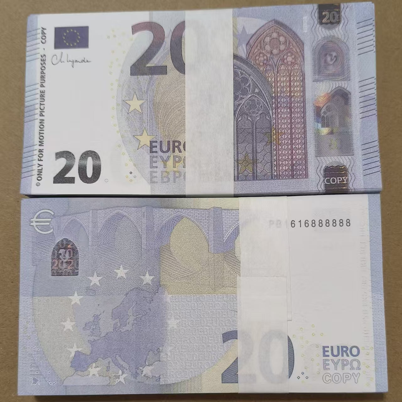 LASER Party Euro Prop Note Euro Money Paper Bills Regular Type Euro 10 20 50 100 200 Prop Euro Money 500