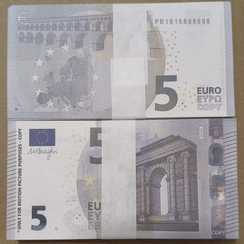 LASER Party Euro Prop Note Euro Money Paper Bills Regular Type Euro 10 20 50 100 200 Prop Euro Money 500