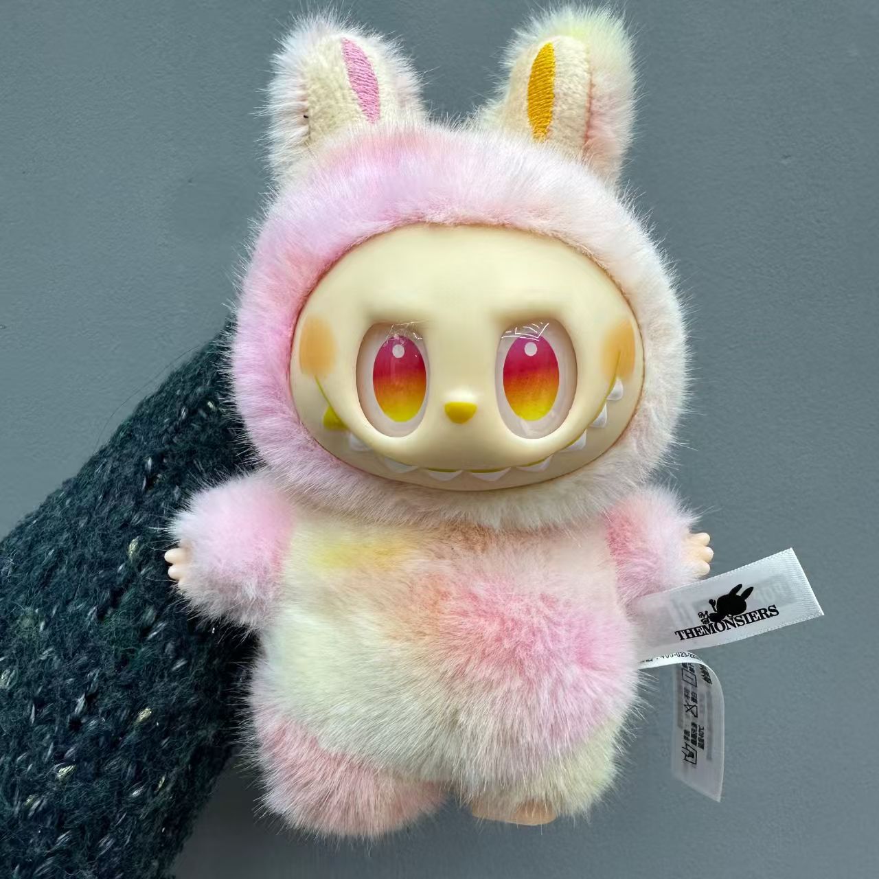 Premium Labubu Macaron Vinyl &amp; Plush Figure, 3rd Gen High Energy Trendy Toy, Cute Blind Box Collectible for Home Decor