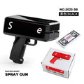 Money Gun Cash Spray Gun Toy Funny Party Wedding Birthday Festival Shooting Dollar Gun  Novelty Money Gun Toy Cash Shooter Party Supplies Funny Spray Dollar Gun for Celebration