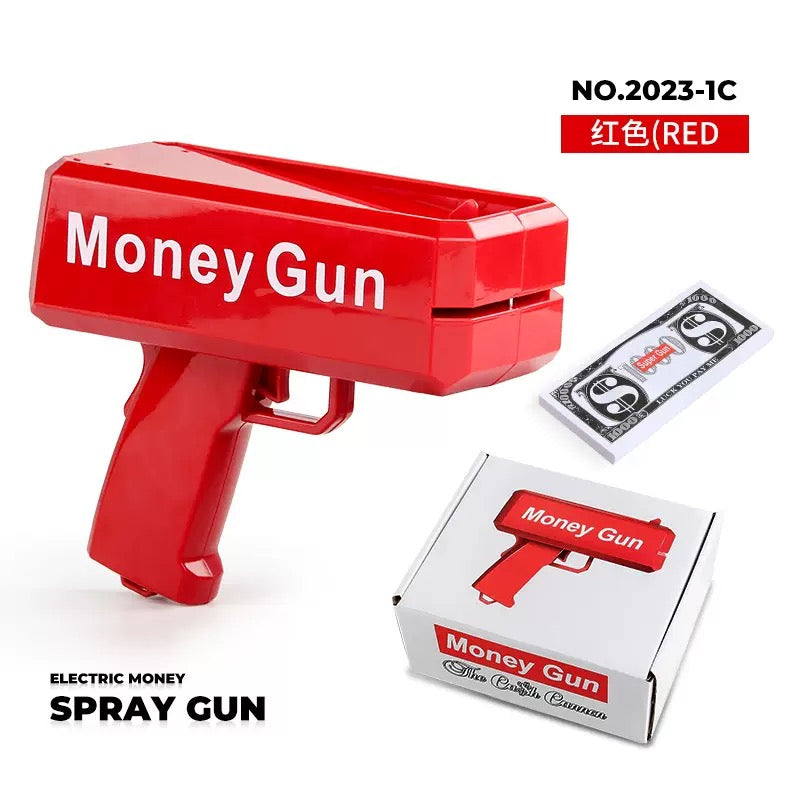 Money Gun Cash Spray Gun Toy Funny Party Wedding Birthday Festival Shooting Dollar Gun  Novelty Money Gun Toy Cash Shooter Party Supplies Funny Spray Dollar Gun for Celebration