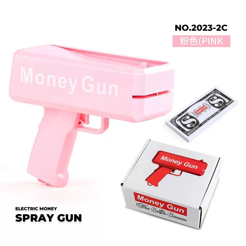Money Gun Cash Spray Gun Toy Funny Party Wedding Birthday Festival Shooting Dollar Gun  Novelty Money Gun Toy Cash Shooter Party Supplies Funny Spray Dollar Gun for Celebration