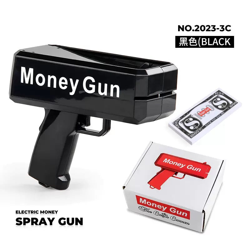 Money Gun Cash Spray Gun Toy Funny Party Wedding Birthday Festival Shooting Dollar Gun  Novelty Money Gun Toy Cash Shooter Party Supplies Funny Spray Dollar Gun for Celebration