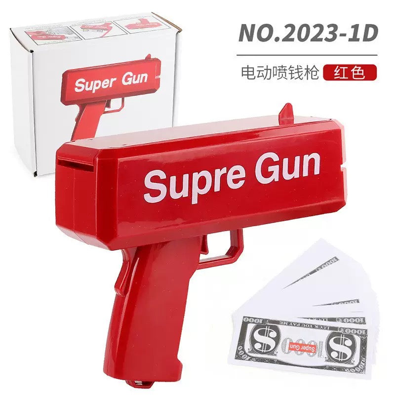 Upgraded Electric Cash Spray Gun High Power Money Gun Toy Festival Celebration High Power Electric Money Gun Upgraded Version Cash Shooter Toy Festival Party PropParty Prop