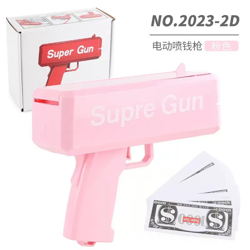 Upgraded Electric Cash Spray Gun High Power Money Gun Toy Festival Celebration High Power Electric Money Gun Upgraded Version Cash Shooter Toy Festival Party PropParty Prop