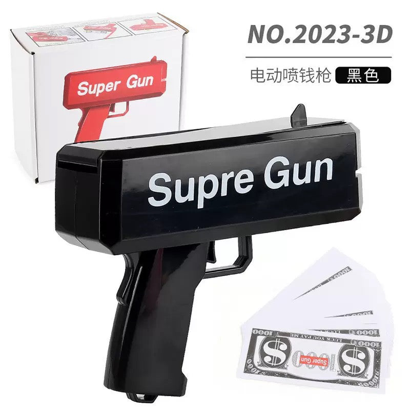 Money Gun Cash Spray Gun Toy Funny Party Wedding Birthday Festival Shooting Dollar Gun  Novelty Money Gun Toy Cash Shooter Party Supplies Funny Spray Dollar Gun for Celebration