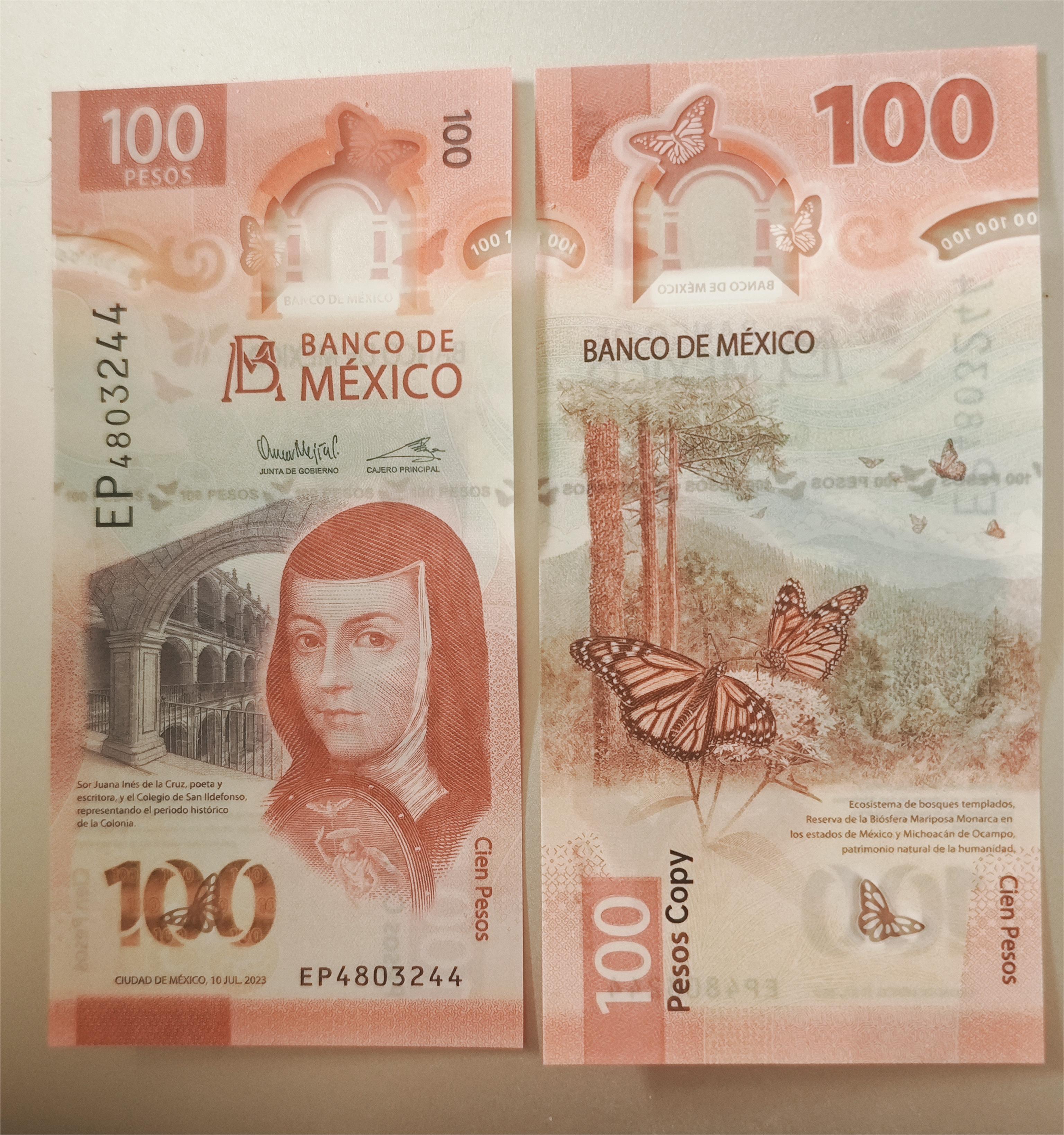 Dinero Falso de Peso Mexicano, para Películas y TV, Decoraciones de Fiestas, Celebraciones del Día Nacional y Año Nuevo