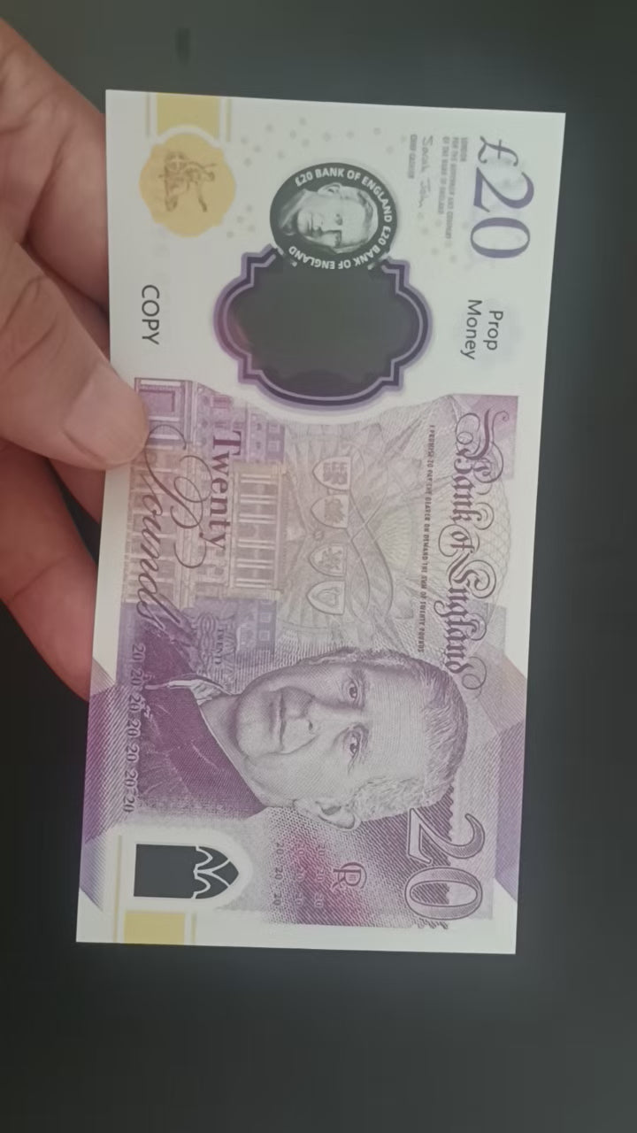 Polymer Movie Prop Money UK 5 10 20 50 British Pound GBP Notes Realistic Prop Money Gbp Pound for Wedding Party Decorations