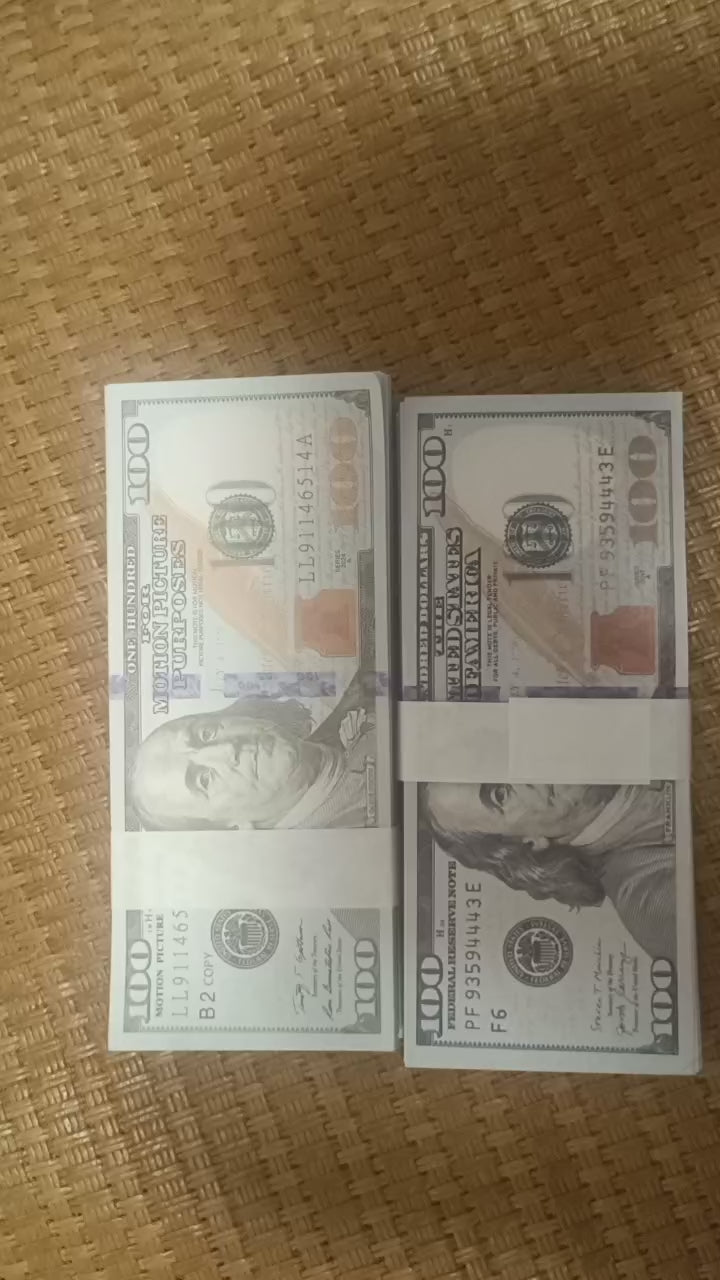 Durable US Prop Money Paper Laser Craft Dollar Props for Novelty Festivals Christmas & New Year Celebrations