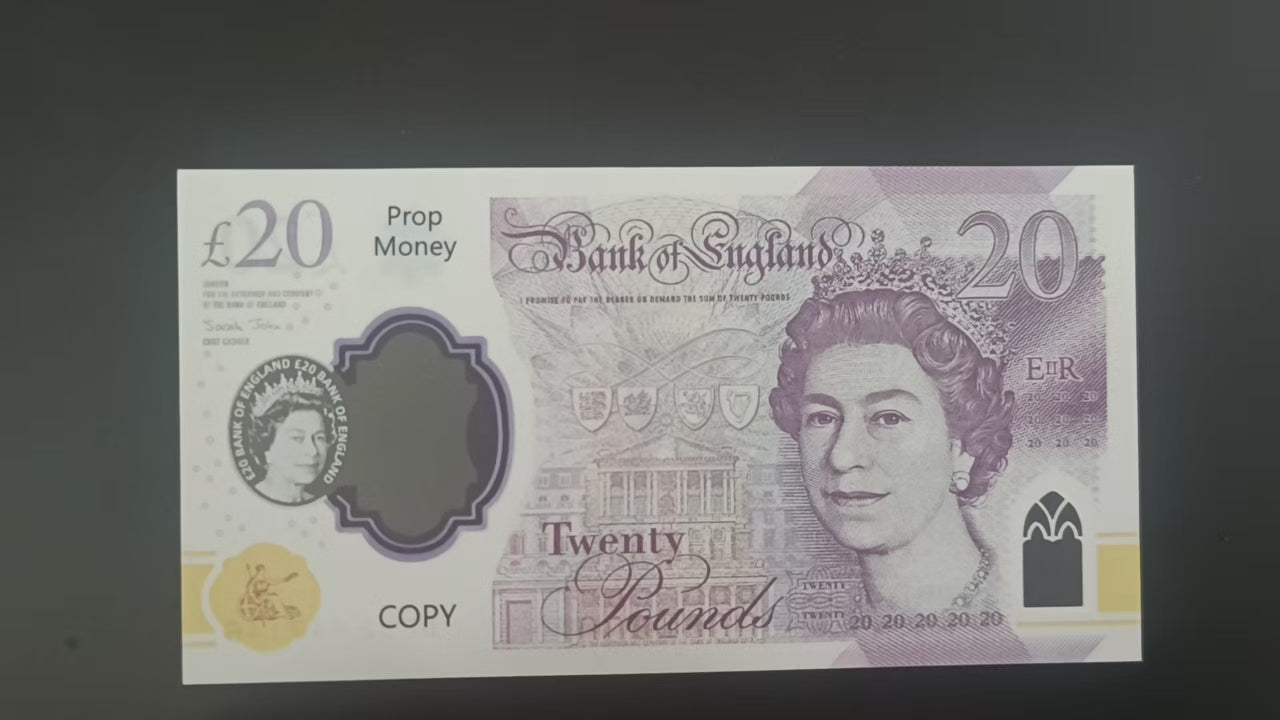 Best Quality Polyester Ultrathin Prop Money Bulk 0.08mm Plastic Notes 1000000 Pro Money Pounds Uk-polymer-prop-money
