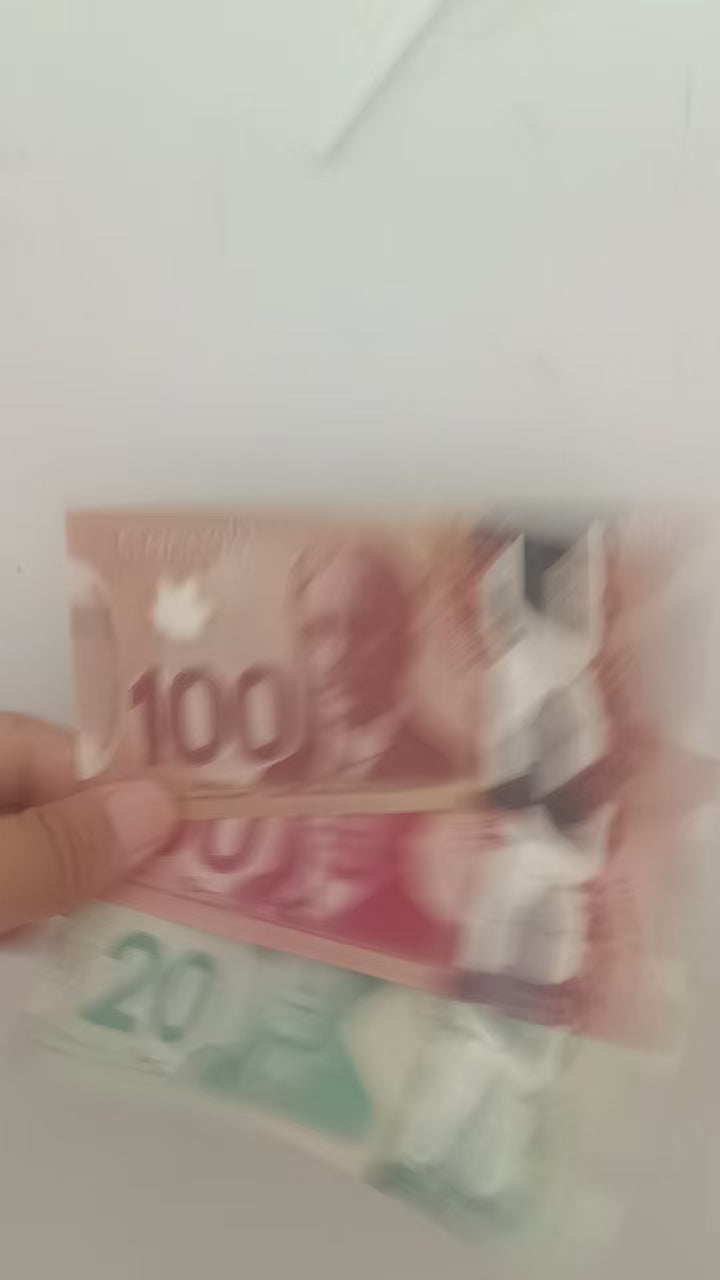 50 Dollar Canadian Prop Banknote for Video Production Paper Commemorative Bill for MV Film and Visual Effects CaD